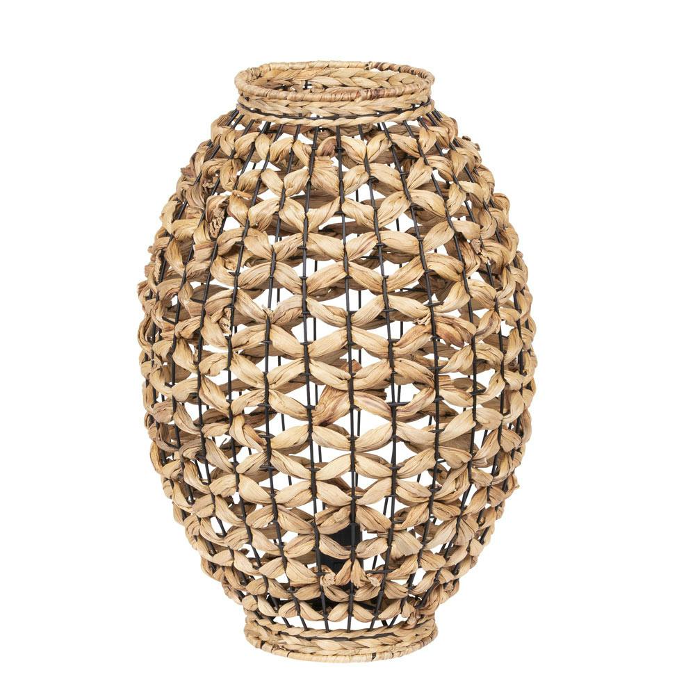 Lampe tube fibre naturel h:45cm