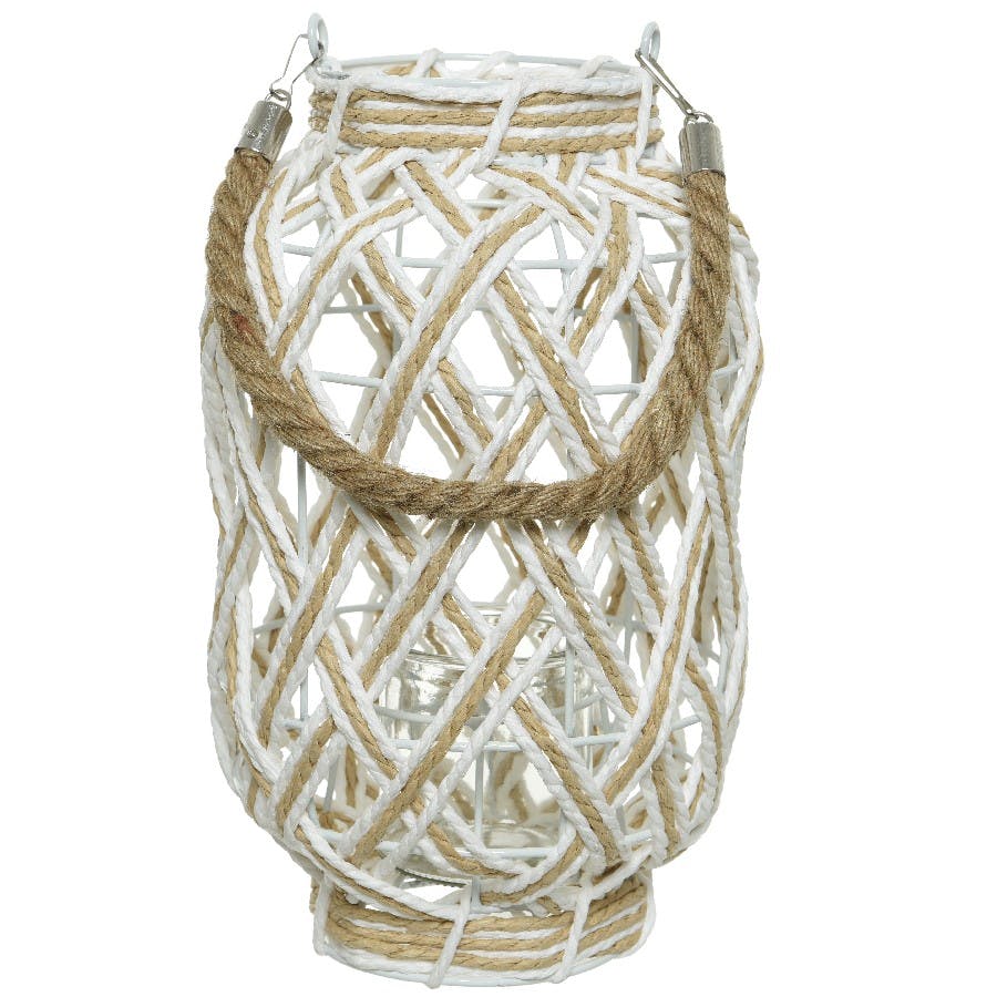 Lanterne ajourée blanche grand modèle