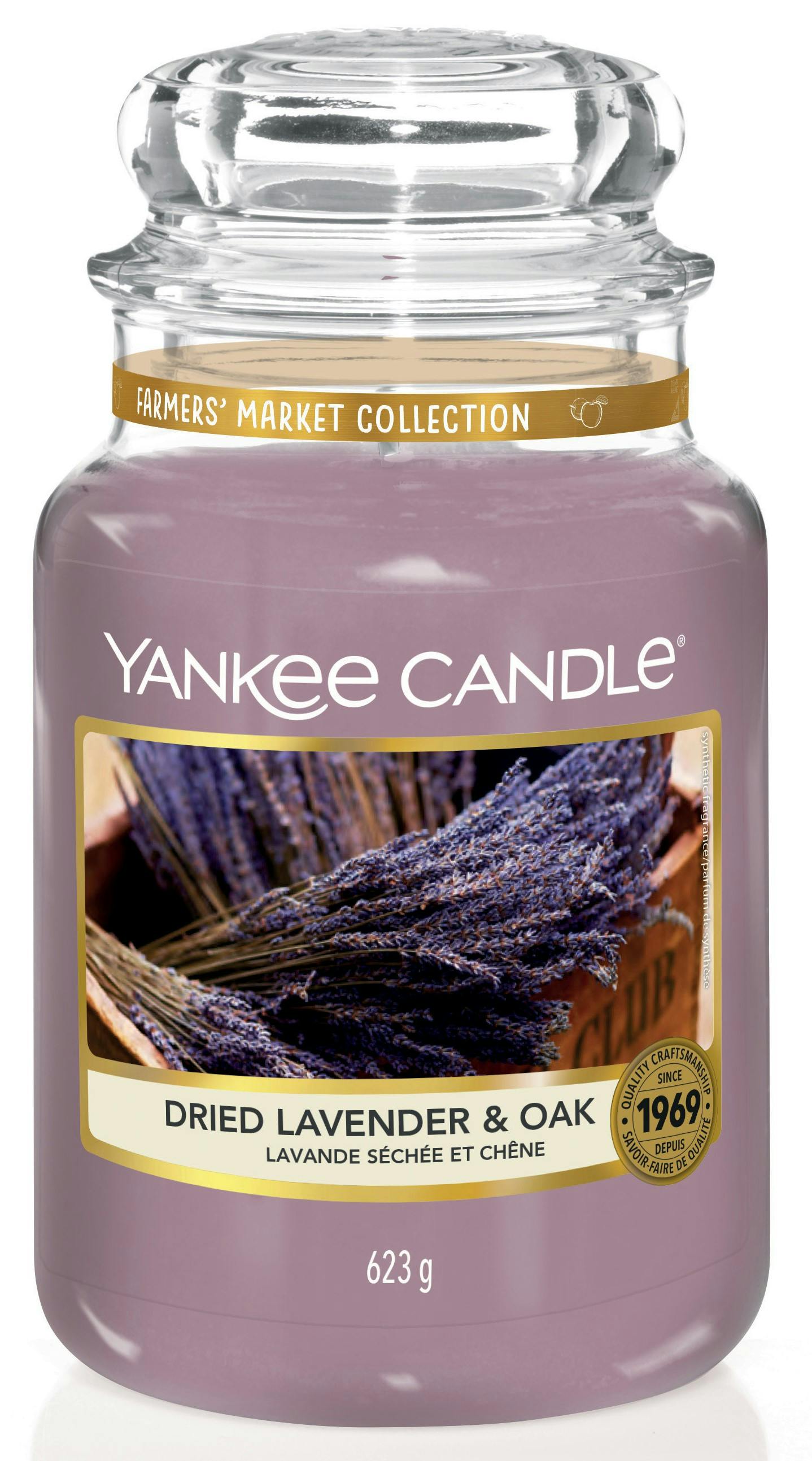 Lavande séchée et Chêne bougie parfumée grande jarre YANKEE CANDLE