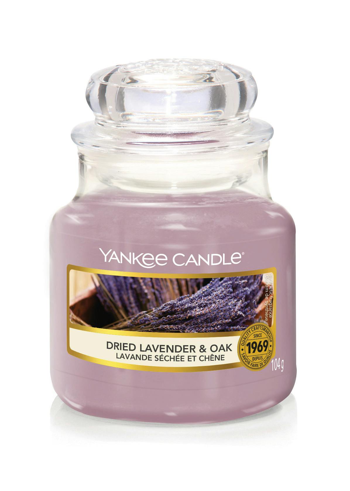 Lavande séchée et Chêne bougie parfumée petite jarre YANKEE CANDLE