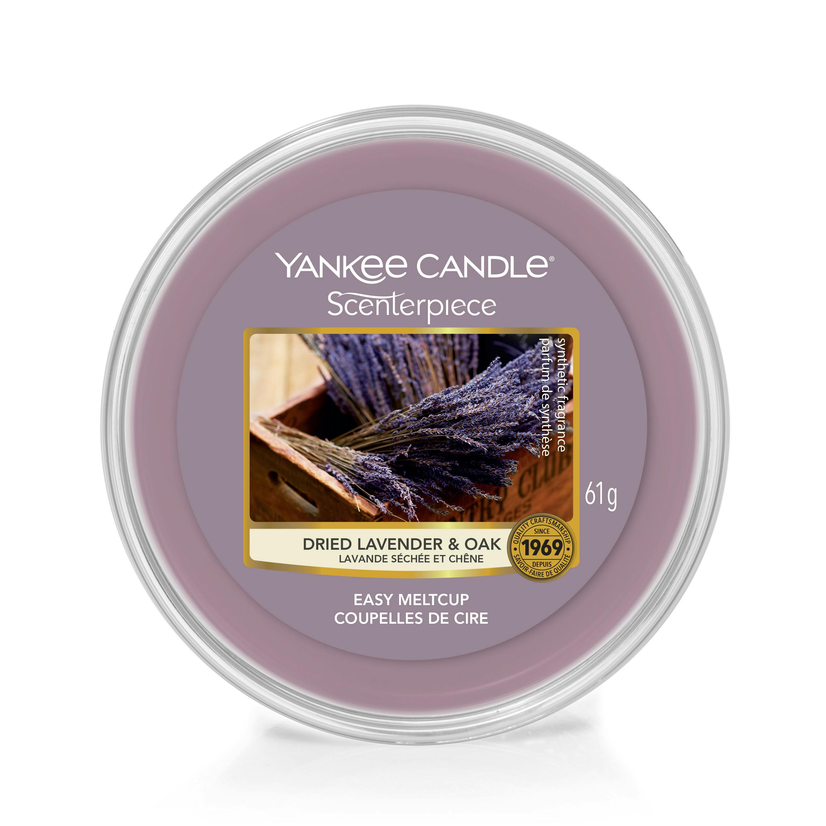Lavande séchée et Chêne cire parfumée Easy Melt Cup YANKEE CANDLE