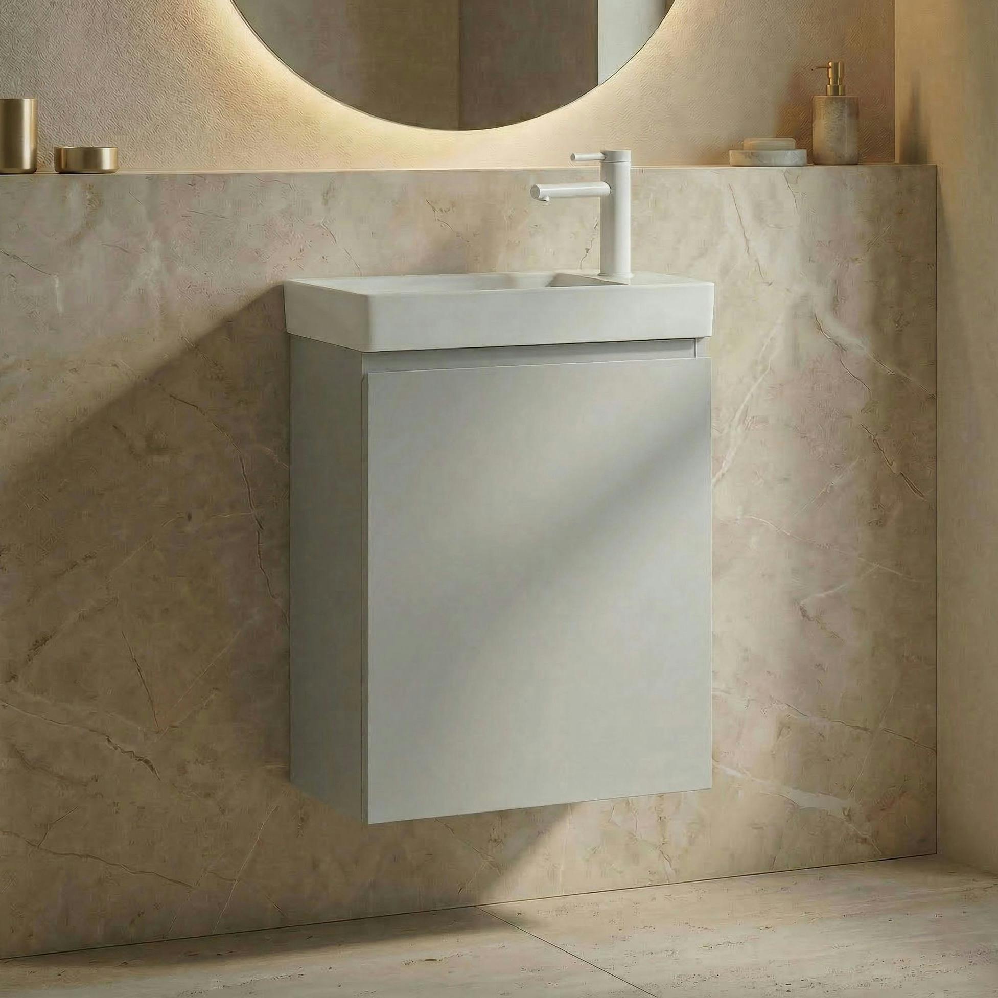 Lave-main suspendu cachemire 1 porte IRIS