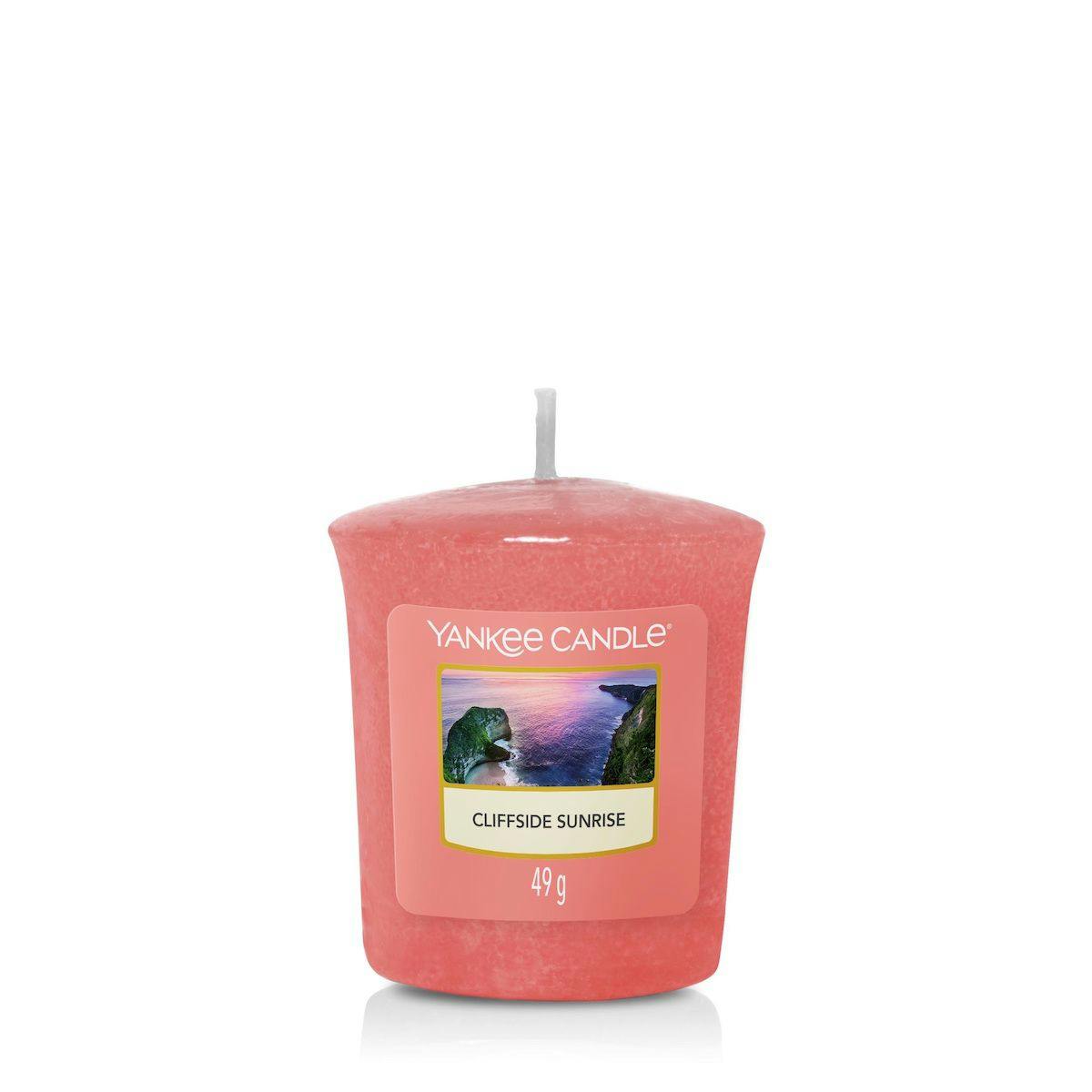 Lever de soleil sur la falaise bougie parfumée votive YANKEE CANDLE