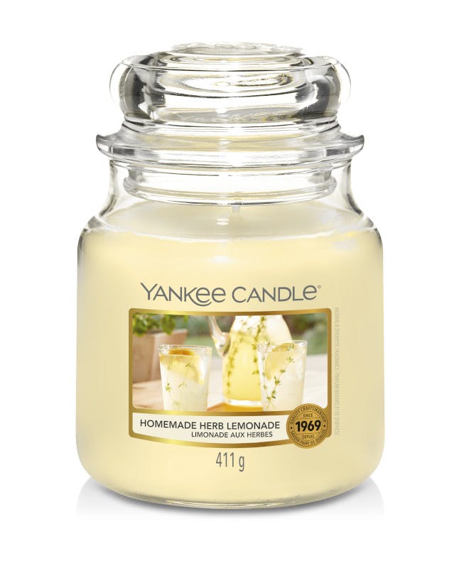 Limonade aux herbes bougie parfumée moyenne jarre YANKEE CANDLE