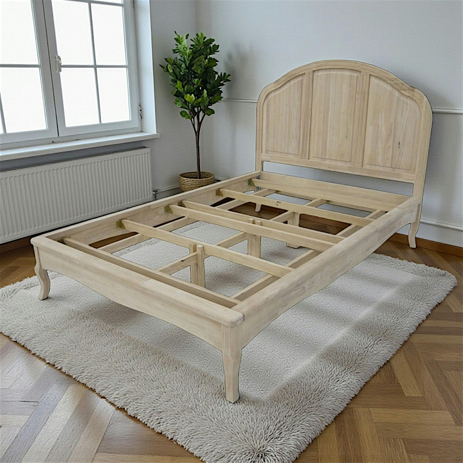 Lit 2 places Hévéa pour couchage 180x200 194x209,5x130cm TRADITION