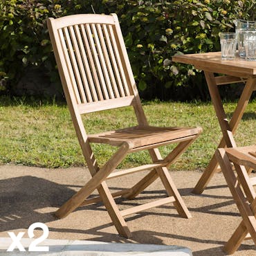 Chaise de jardin teck Bok ETHNICRAFT - fauteuil bois extérieur