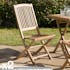 Lot de 2 chaises de jardin pliantes Lombock en Teck 99 cm SUMMER