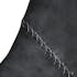 Lot de 2 Chaises effet couture apparente en métal et tissu noir 43x54x81cm TIM