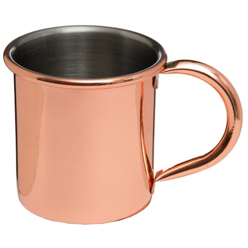 Lot de 2 mugs en acier coloris cuivre