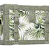 Malle décor Feuilles Tropicales en bois et tissu 59,5x39,5x40cm