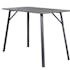 Table haute mange debout rectangulaire en bois effet beton style contemporain