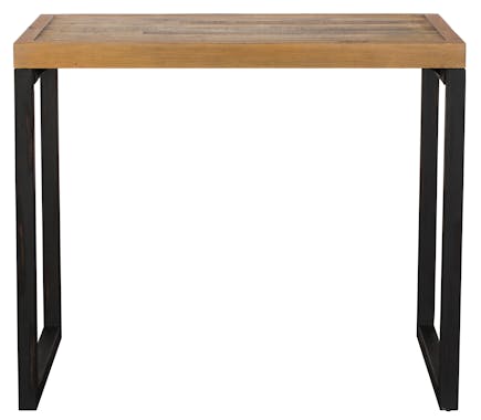 Table haute mange debout rectangulaire style industriel bois recycle