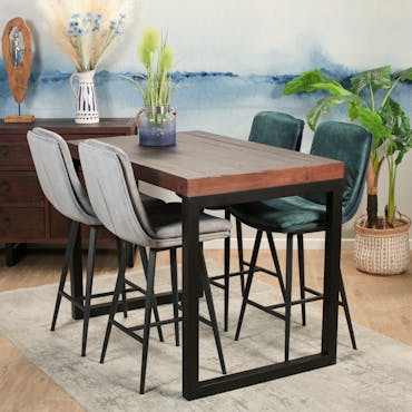 Mange-debout rectangulaire bois recyclé 120x75 SAMOA