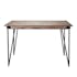 Table haute mange debout bois recycle gris et metal style industriel