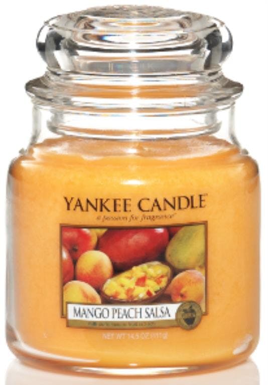 Mangue et Peche bougie parfumée moyenne jarre YANKEE CANDLE