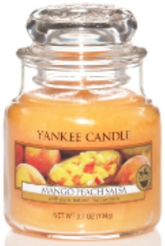 Mangue et Peche bougie parfumée petite jarre YANKEE CANDLE