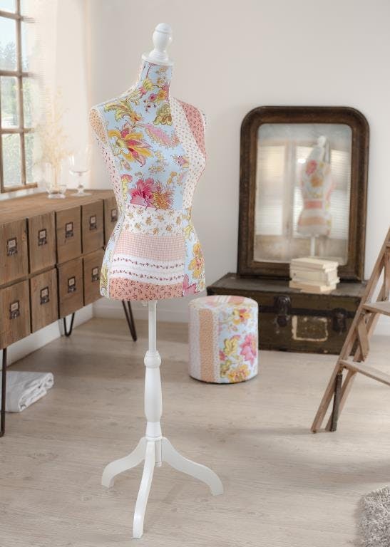 Mannequin couture fleuri multicolore 40x36x165cm VALENTINE