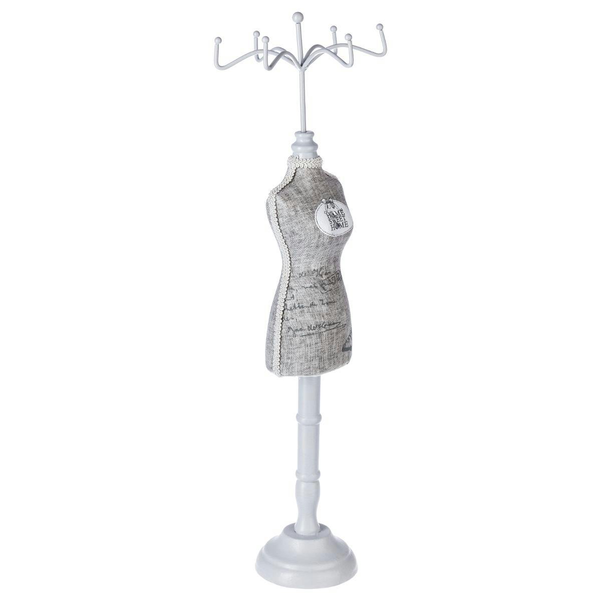 Mannequin porte bijoux "Home Sweet Home" 12x12xH40cm