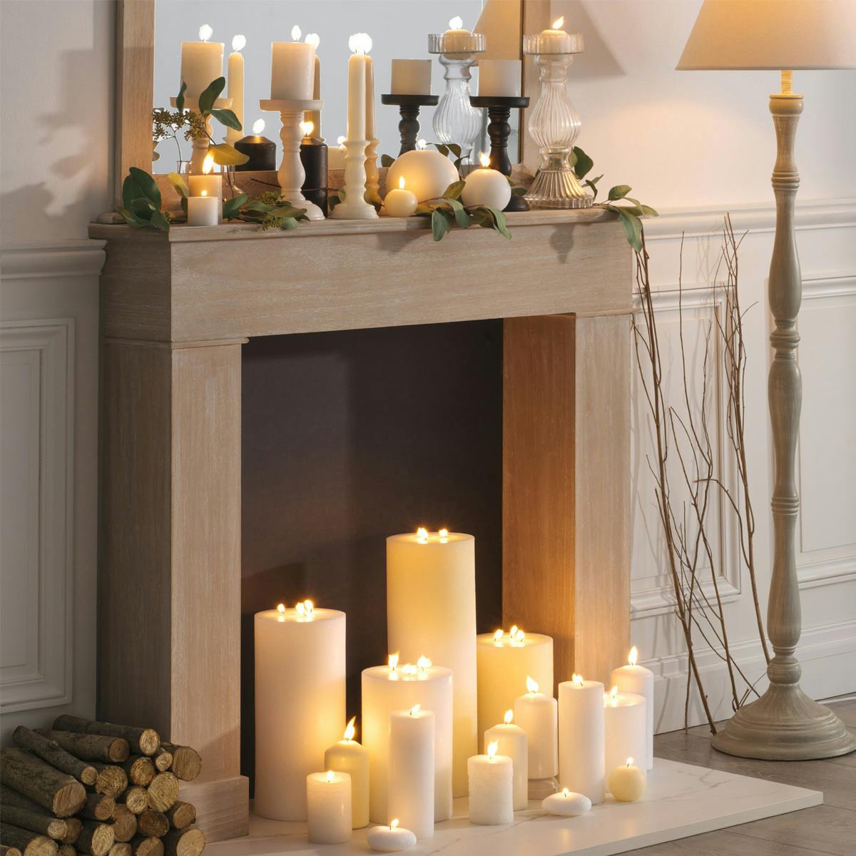 Manteau de cheminée décoratif réf. 30022088