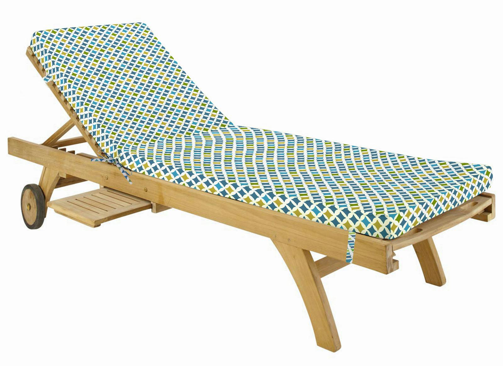 Matelas bain de soleil multicolore en coton 55x180cm TAMARI