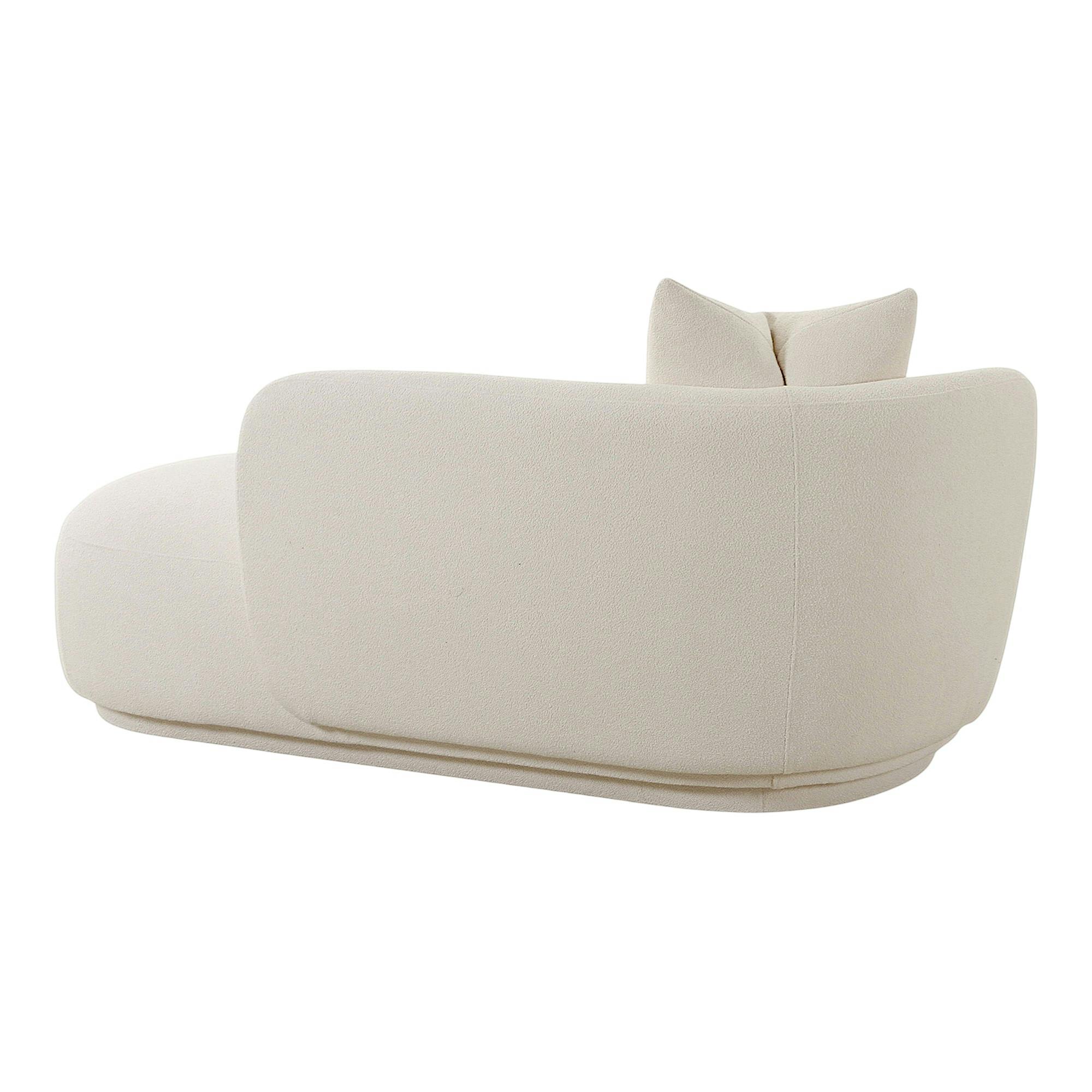 Méridienne blanche design organique et coussin assorti NAMSOS | Canapés ...