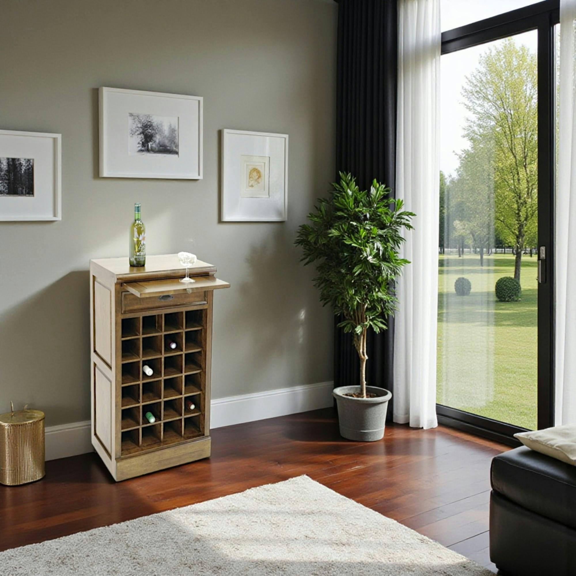 MEUBLE BAR RANGE BOUTEILLES TRADITTION H.96cm