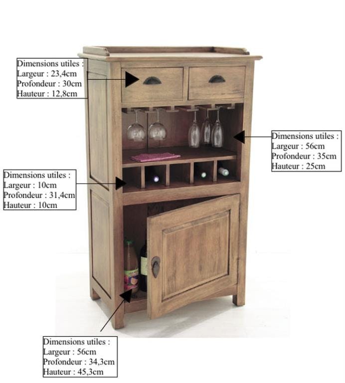 Meuble bar Tradition 123 cm