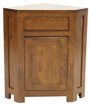  Meuble d'angle hévéa 88cm OLGA