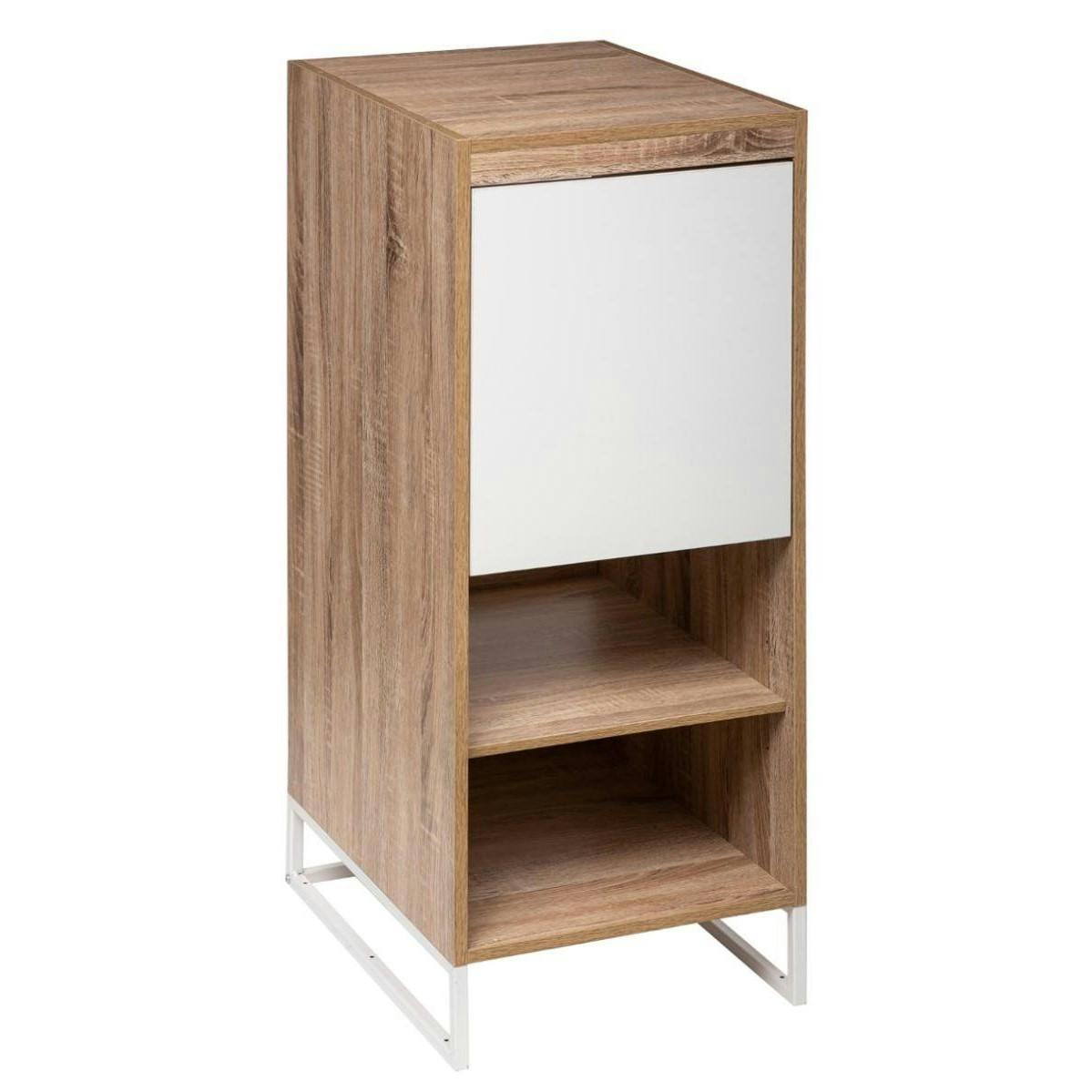 Meuble de rangement 1 porte blanche