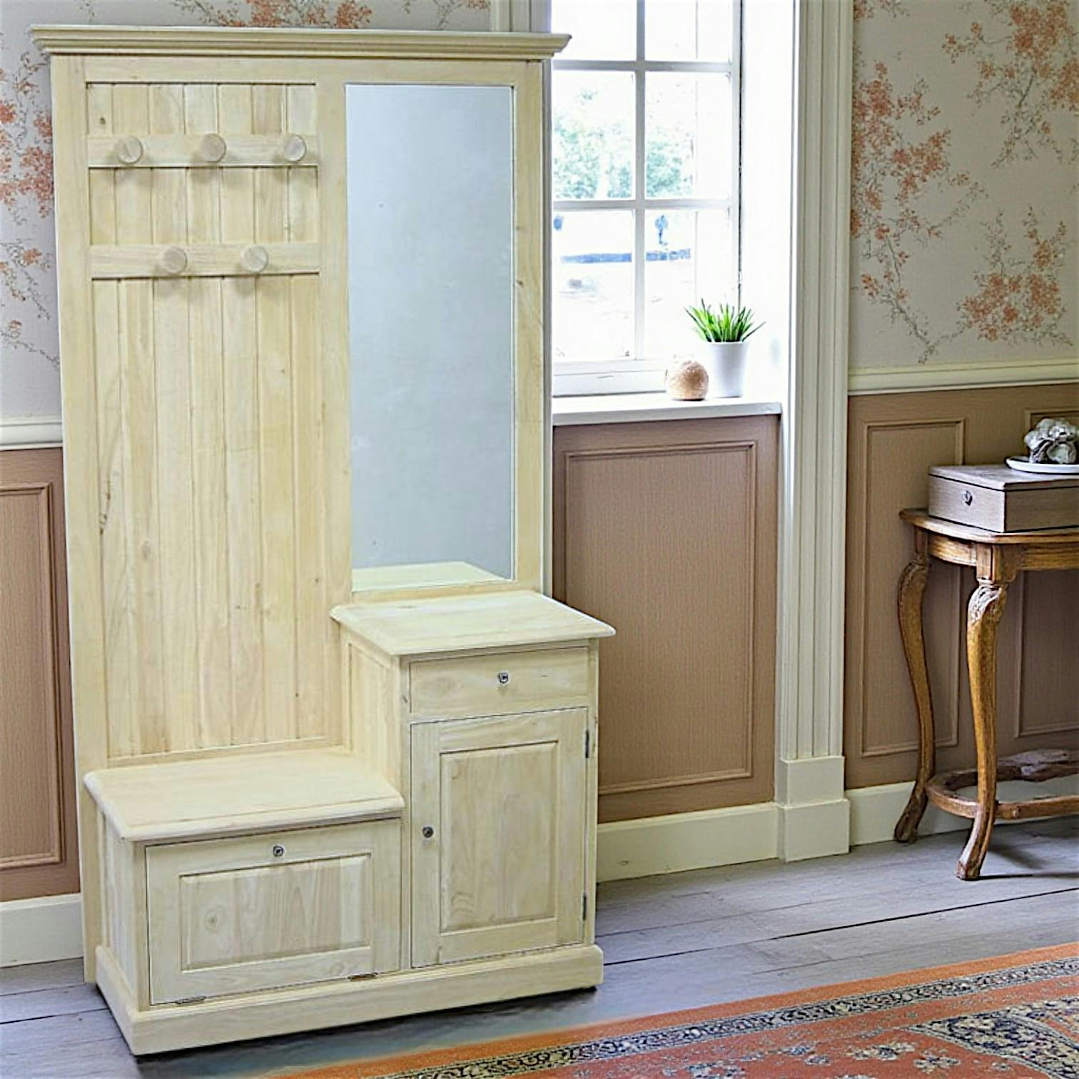 Meuble d'entrée vestiaire Tradition 2P 1T 190 cm