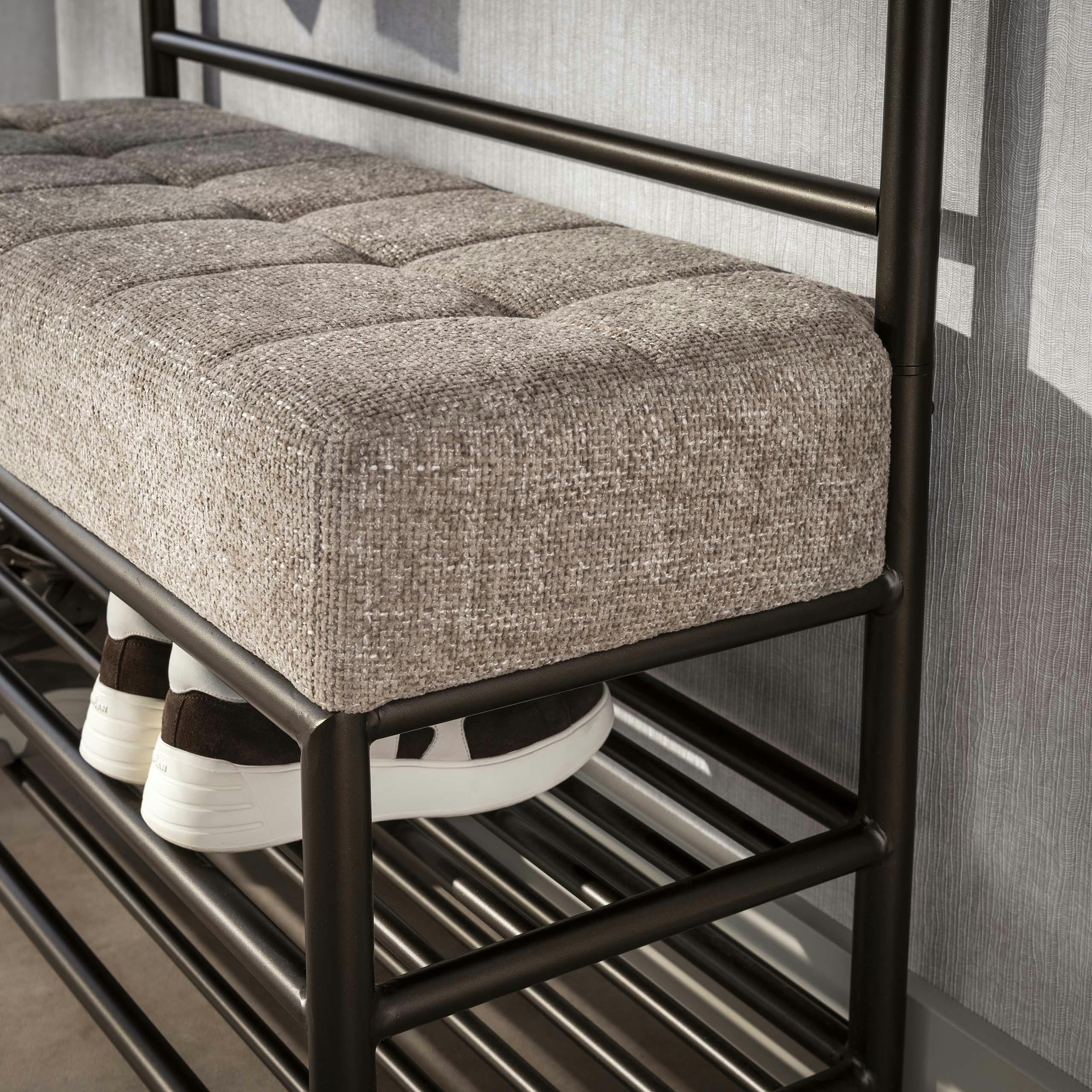 Meuble d'entrée vintage avec banc confort HELSINKI