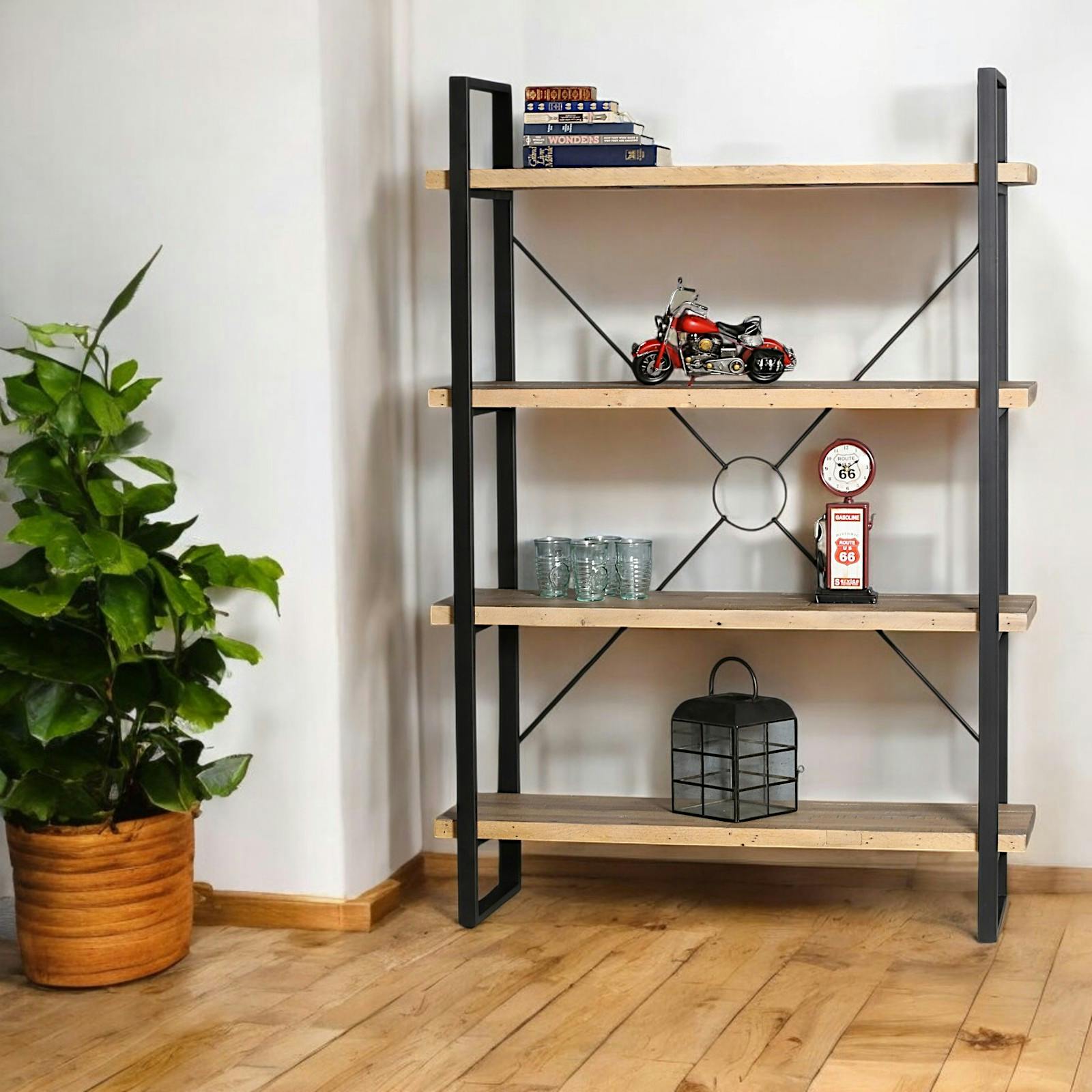 Meuble étagère en bois recyclé AUCKLAND