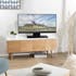 Meuble TV en bois quatre portes de style contemporains