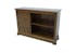 Meuble TV / Buffet / Bibliothèque basse Hévéa 4 tiroirs, 2 niches 120x35x80cm TRADITION