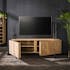 Meuble tv en bois d'acacia 2 blocs rangement MELBOURNE