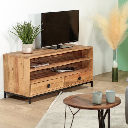 Meuble tv en bois recyclé CANBERRA