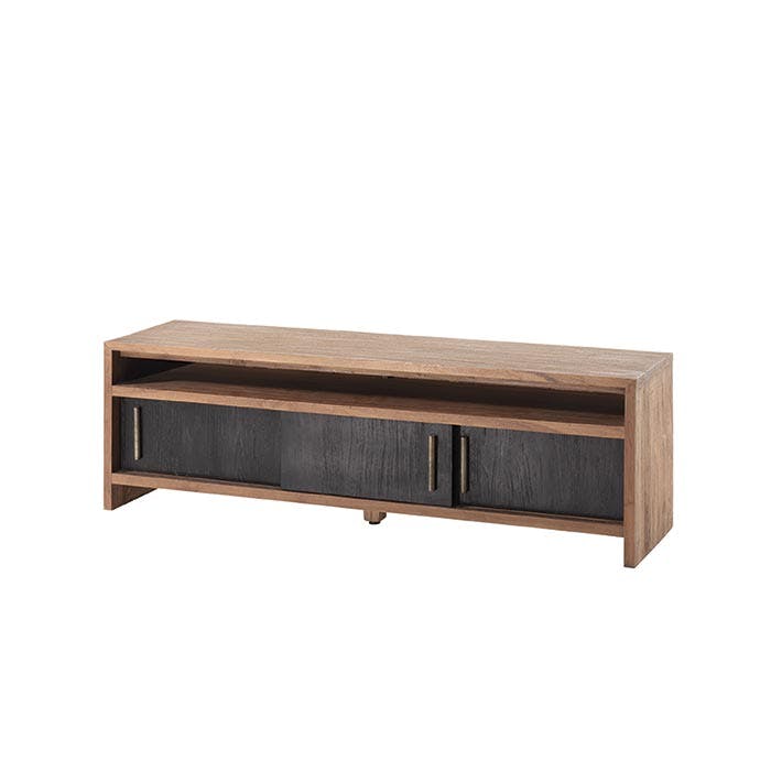 Meuble TV en bois trois portes style contemporain