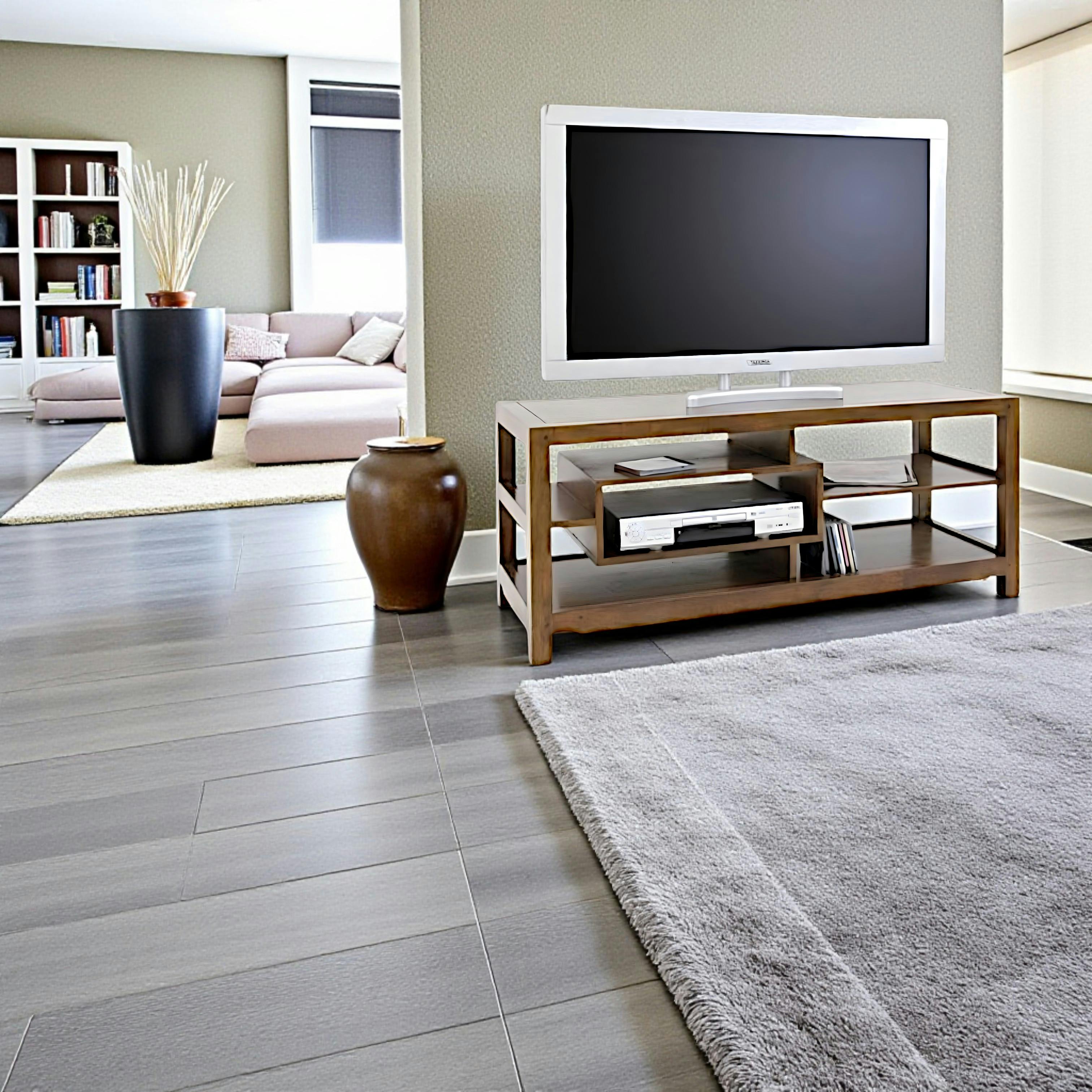 Meuble TV hévéa 120cm HELENA