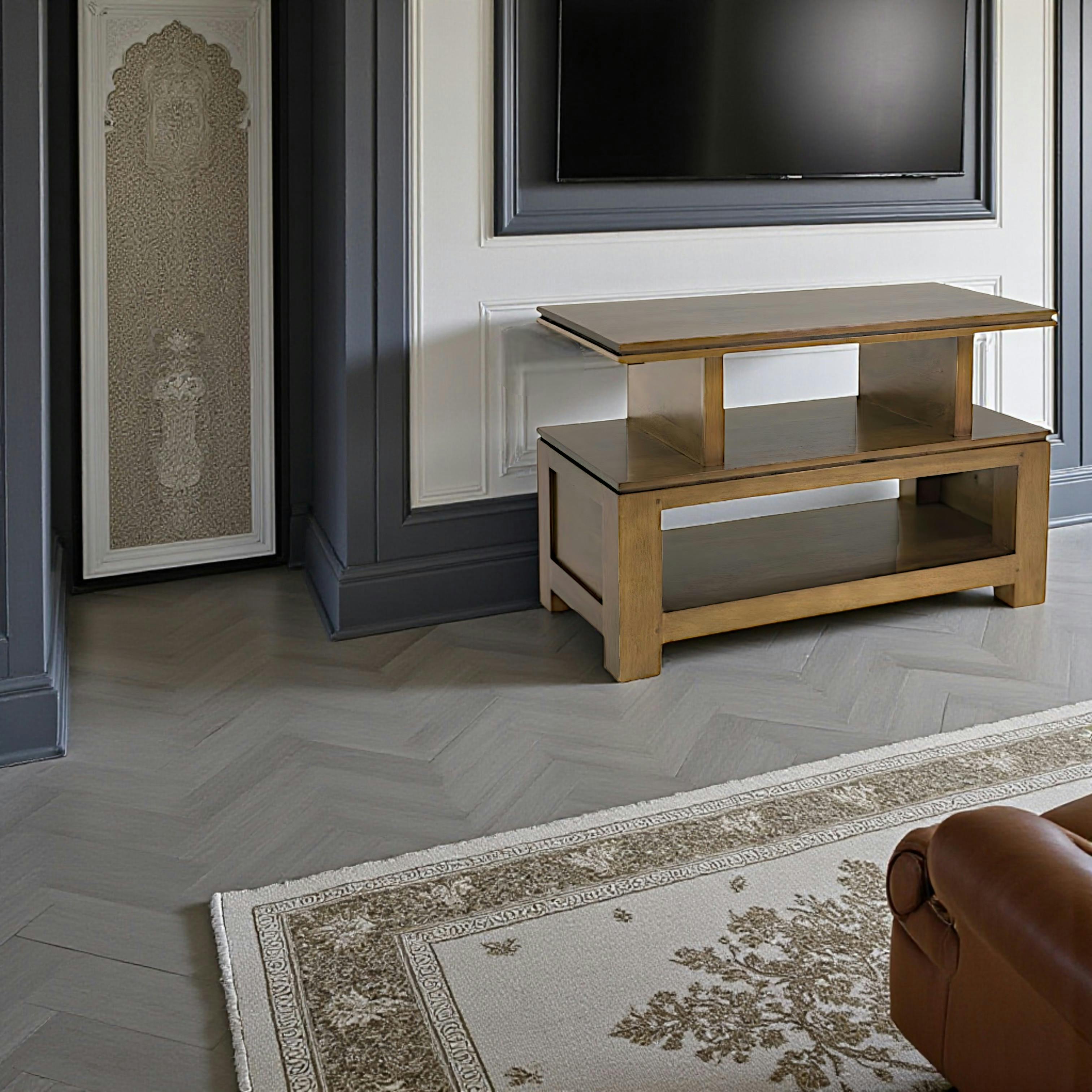 Meuble TV hévéa 90cm HELENA