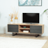 Meuble tv moderne en chêne blanc ZONZA