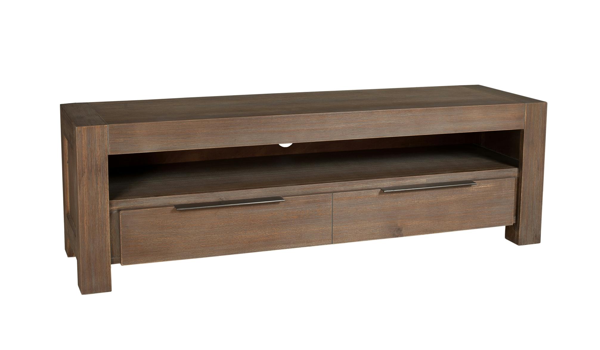 Meuble TV NANY acacia 140 cm 1 tiroir