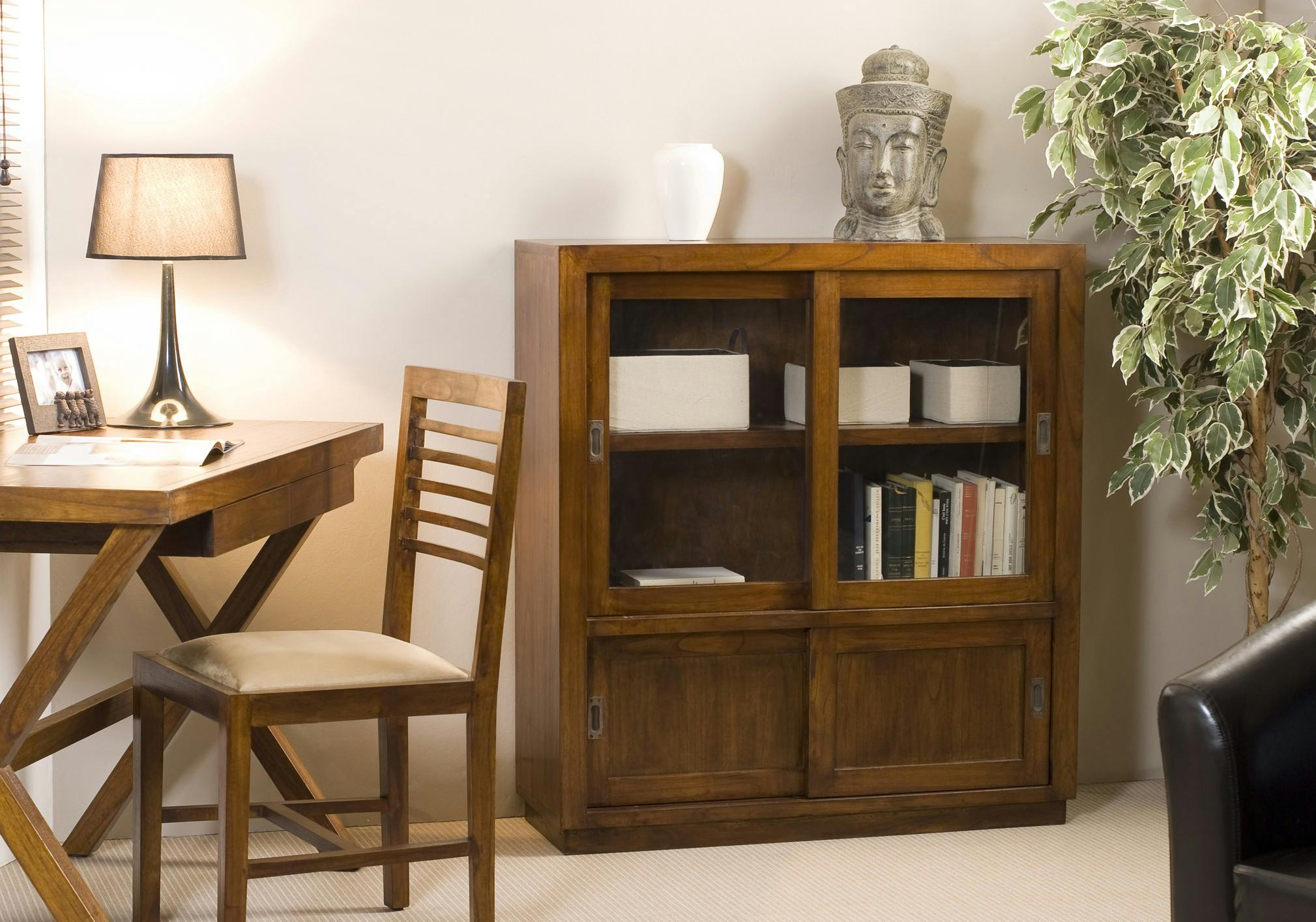 Meuble vitrine bois LOLA