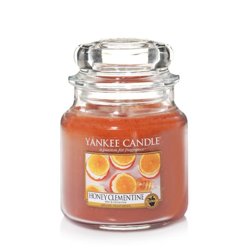 Miel et clémentine bougie parfumée moyenne jarre YANKEE CANDLE
