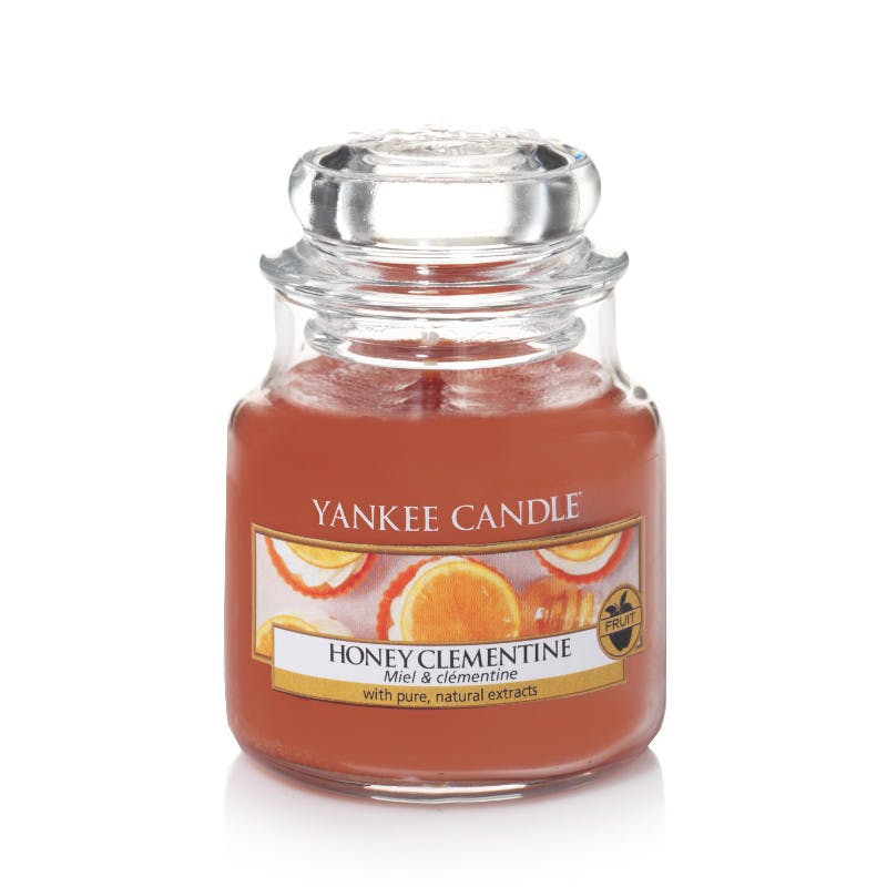 Miel et clémentine bougie parfumée petite jarre YANKE CANDLE