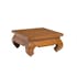 Mini table opium carree en bois massif de style colonial