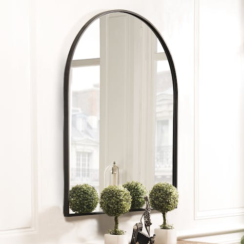 Miroir arche métal noir BANGALORE