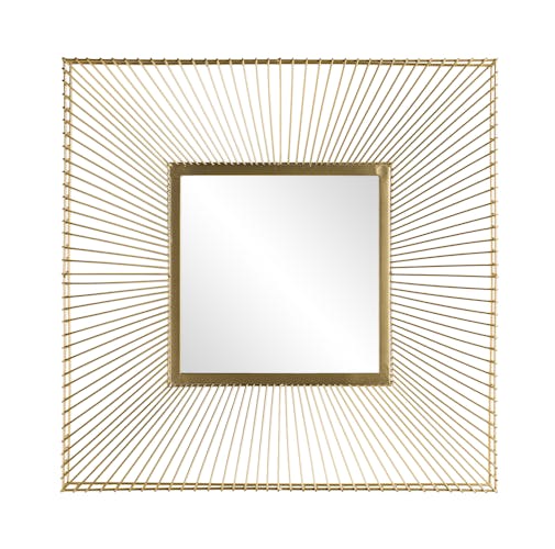 Miroir carré doré BANGALORE
