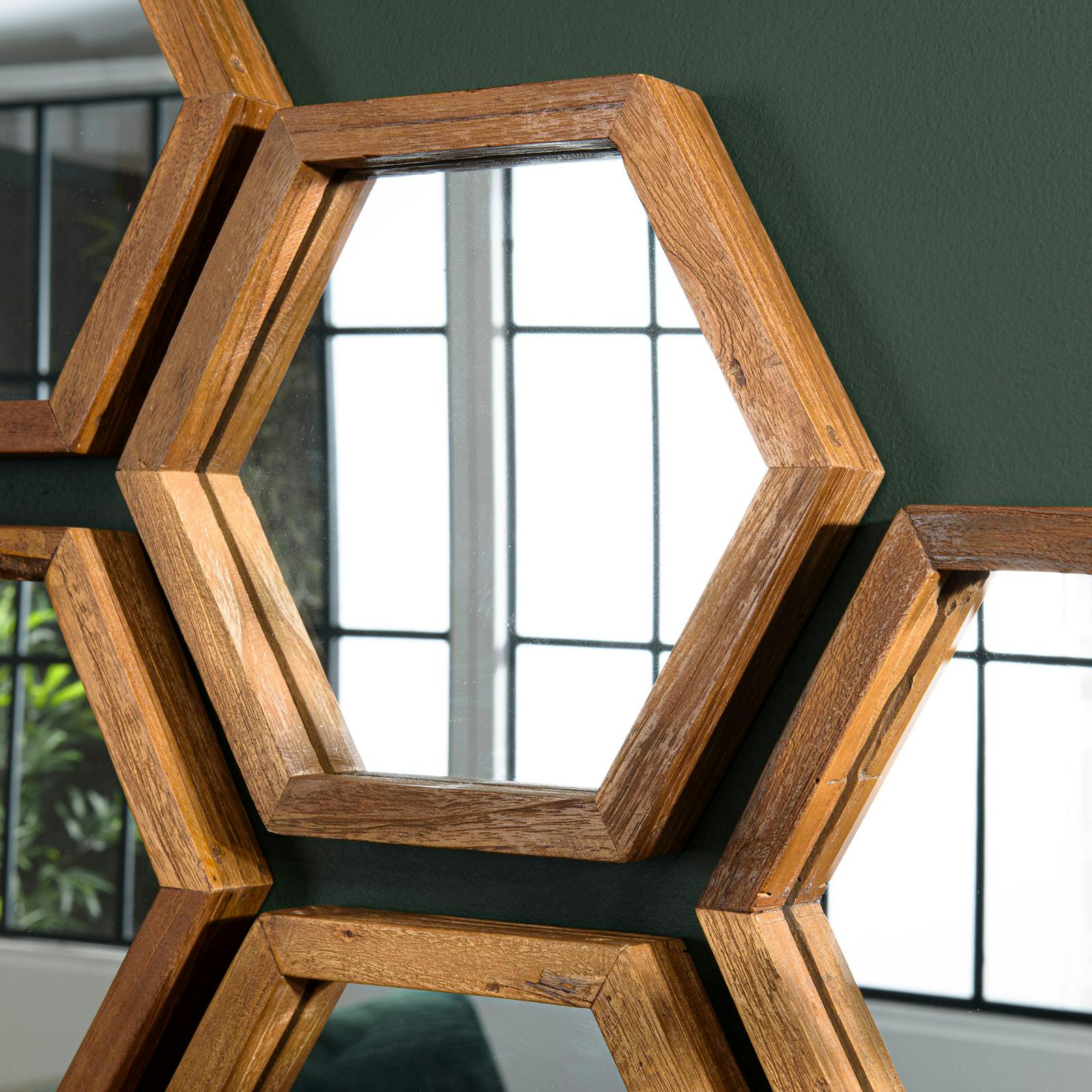 Miroir décoratif forme hexagonale SWING