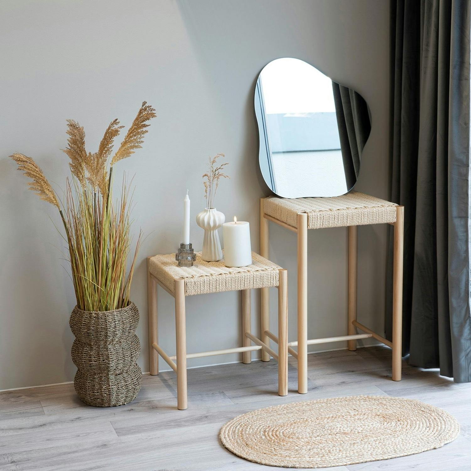 Miroir design organique forme libre 55 cm BRIG