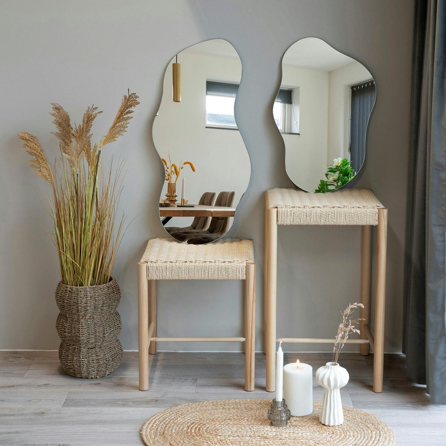 Miroir design organique forme libre 60 cm BRIG